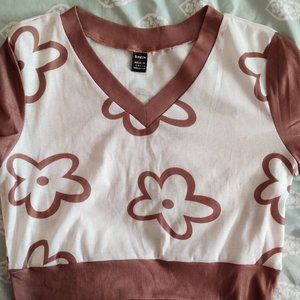Girls crop top sweater vest